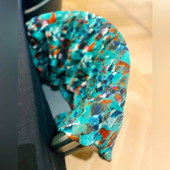 Stunning cotton turquoise scarf! - Picture 5 of 6